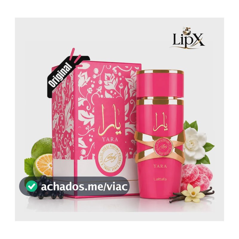 Perfume Árabe Yara Candy Lattafa Feminino Edp 100 Ml