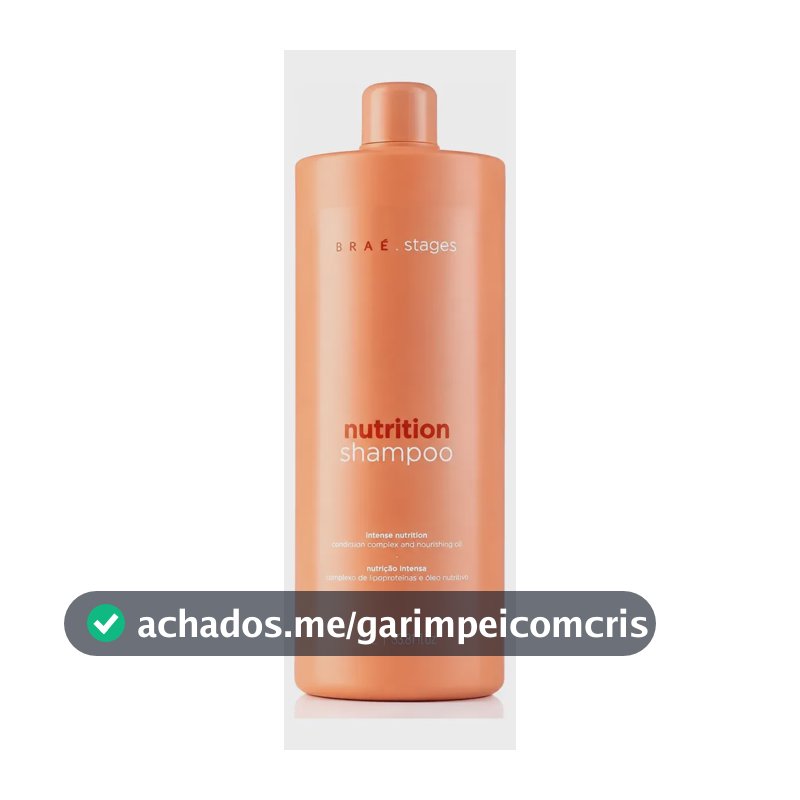 Braé Stages Nutrition Shampoo 1000ml Nutrição Profunda