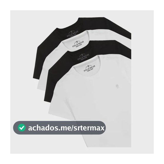 Kit 4 Camisetas Masculinas Polo Wear Sortido Sortido G Liso