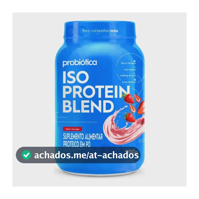Whey protein Probiótica Iso Blend em pó sabor Morango x 900g
