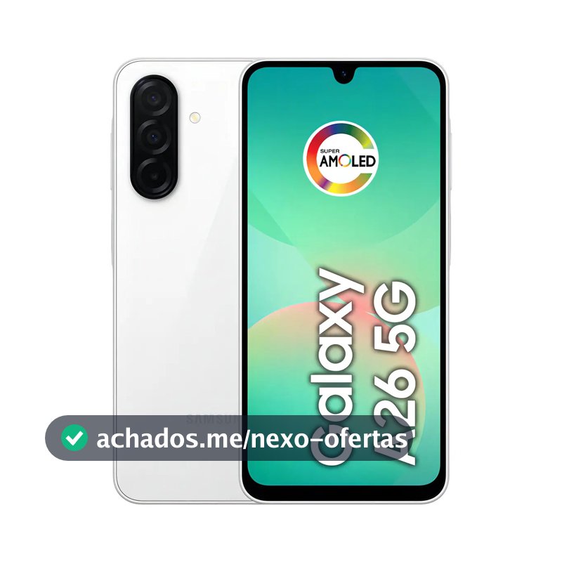 Celular Samsung Galaxy A26 5g 256gb, 8gb Ram, Câmera De 50mp, Ip67, Tela Super Amoled 6.7 , Nfc - Branco