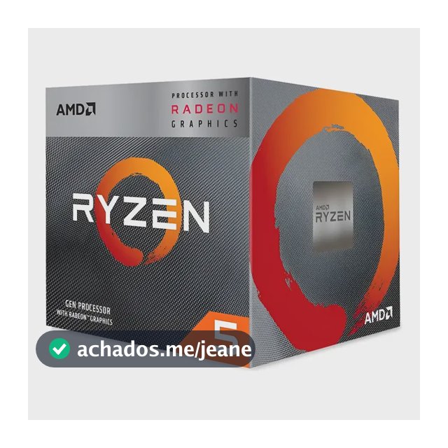 Processador Amd Ryzen 5 3400g 4.2ghz Am4 4c 8t Cache 6mb