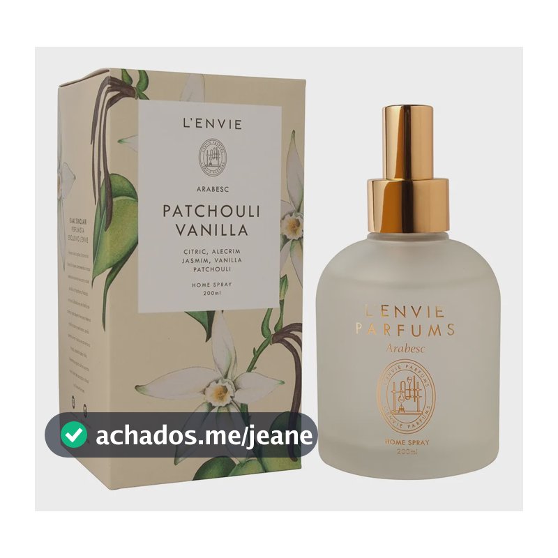 Home Spray Para Ambientes Lenvie Patchouli Vanilla Arabesc