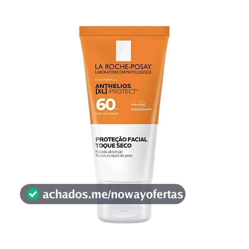 Protetor Solar Facial FPS 60 Gel Creme Oil-Free com Ação Hidratante e Antioxidante UVA/UVB para Peles Oleosas Sem Cor Anthelios XL Protect La Roche-Posay 40g