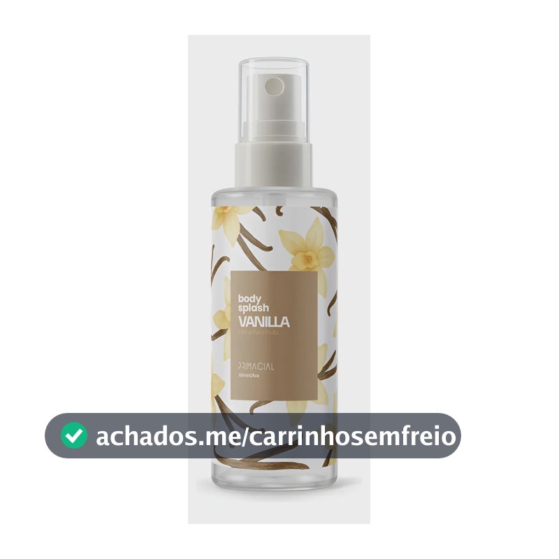 Body Splash Vanilla 100ml By Primacial