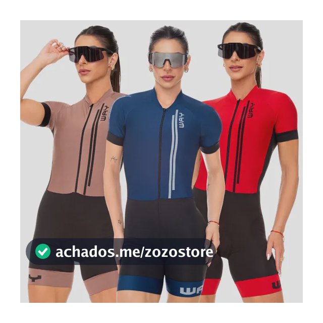 Macaquinho De Ciclismo Feminino Forro Em Gel Macacao Way Uv