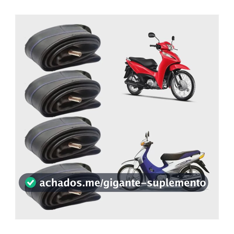 Kit 4 Câmara De Ar 2.50-17 Biz 100/125 Dianteira