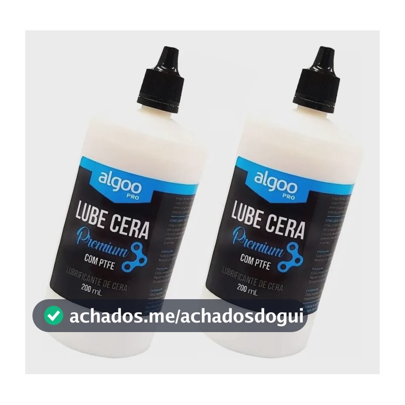 Lubrificante Algoo Lube Cera Premium 200 Ml Kit 2