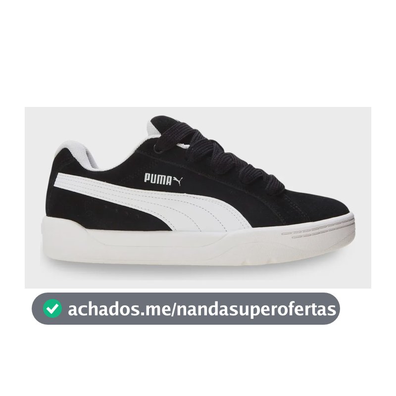Tênis Masculino Park Lifestyle Easy Puma Puma Black-puma White Geométrico 38 Br