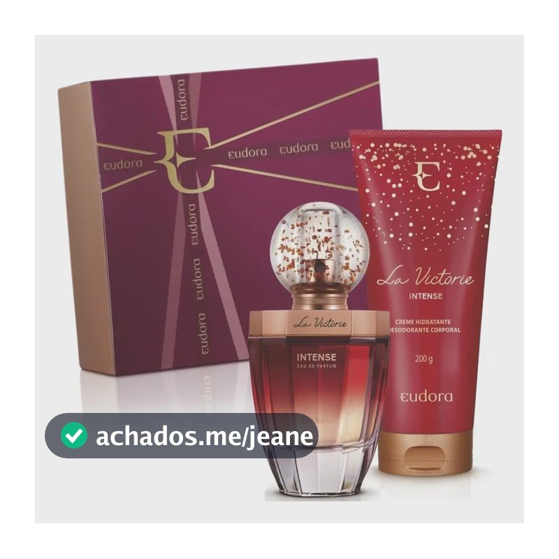 La Victorie Intense Perfume + Creme. Presente Dia Das Mães