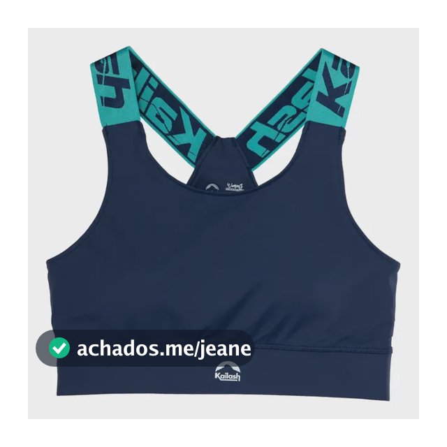Top Esportivo Kailash Canyon Wmn's Feminino Azul-marinho Logo G