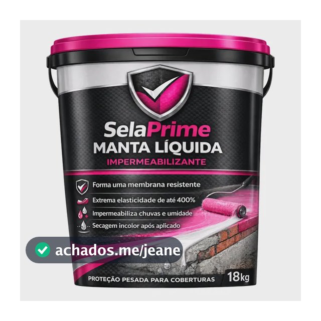 Manta Líquida 18kg Para Laje, Telhado E Parede Externa