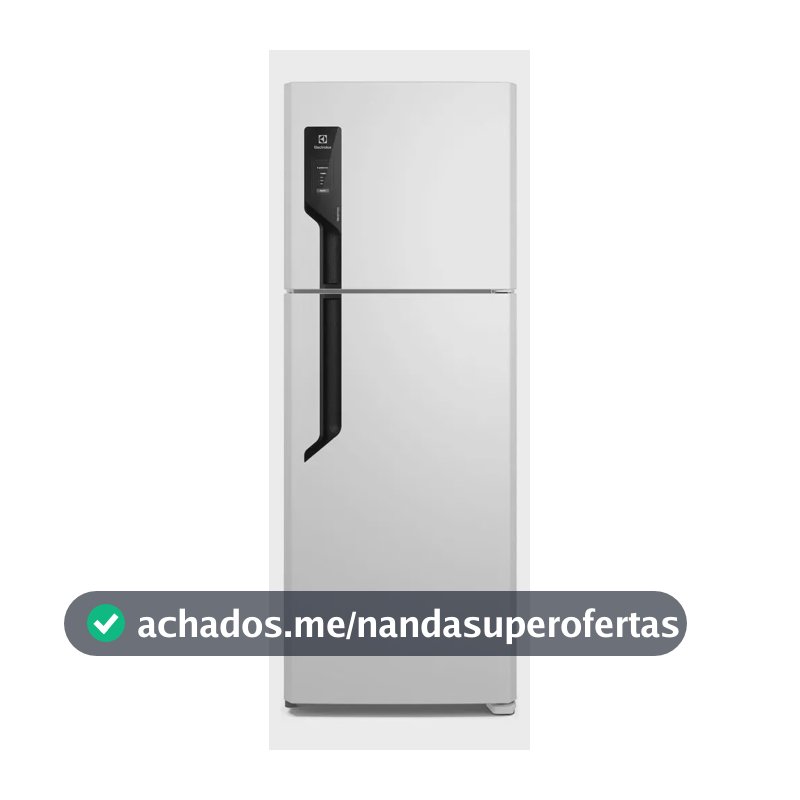 Geladeira Electrolux Frost Free com AutoSense 480L Efficient Duplex Branca TF71