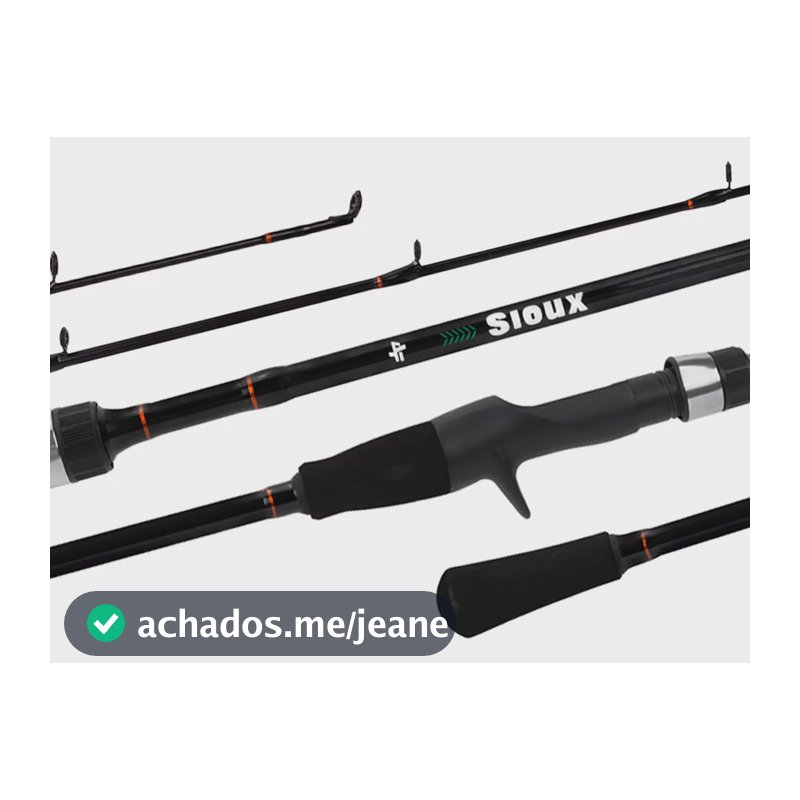 Vara De Carretilha Sioux C561 1,68mts 8-17lbs 1 P - Albatroz Preta