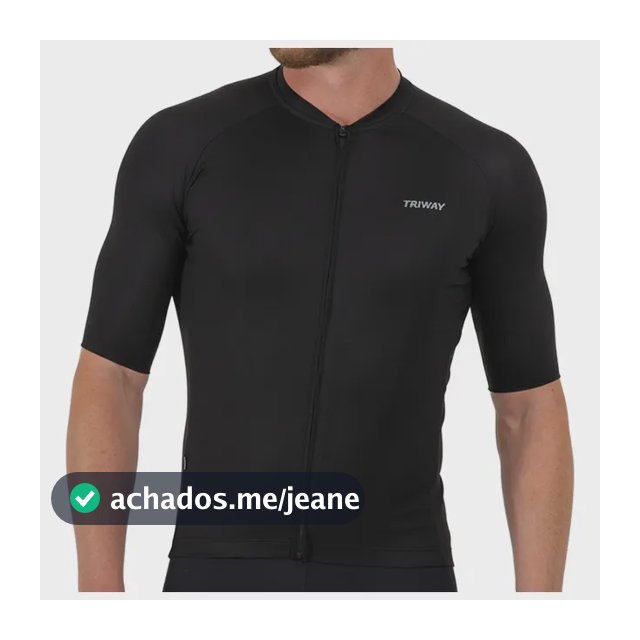 Camisa De Ciclismo Triway Sports Endurance Pure Black Masc