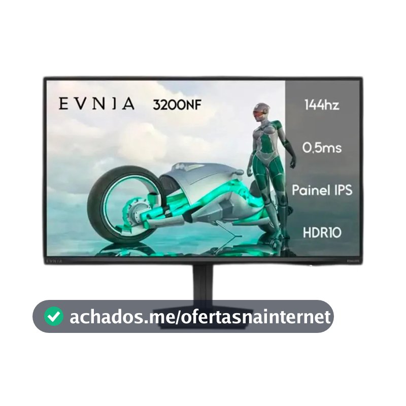 Monitor Gamer Philips Evnia 27'' Ips 144Hz 0.5ms Fhd27m2n3200nf Preto
