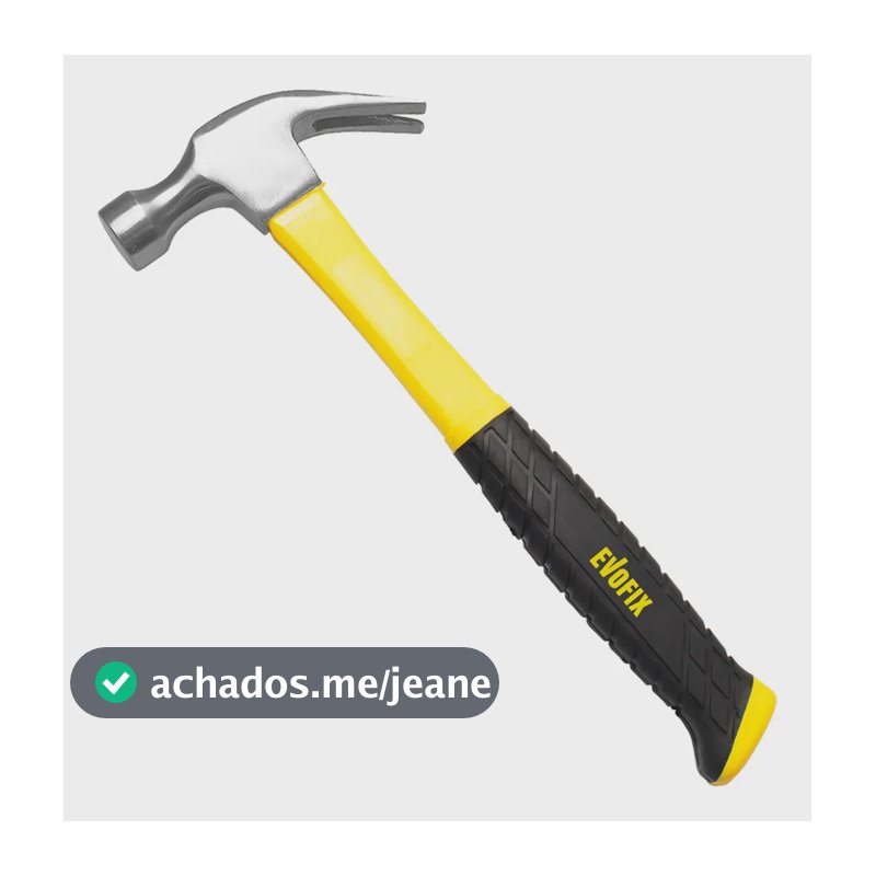 Martelo Unha 29mm 700g com Cabo de Fibra de Vidro Emborrachado 32cm Modelo 740 para Carpintaria Construção Civil Reformas Manutenção e Uso Profissional ou Doméstico