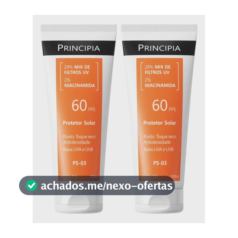 Principia Kit 2 Protetor Solar Corporal Ps-03 FPS60