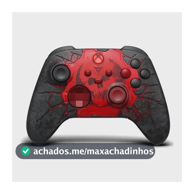 Controle Sem Fio Xbox Series X|s Ed. Limitada Gears E-day Vermelho E Preto