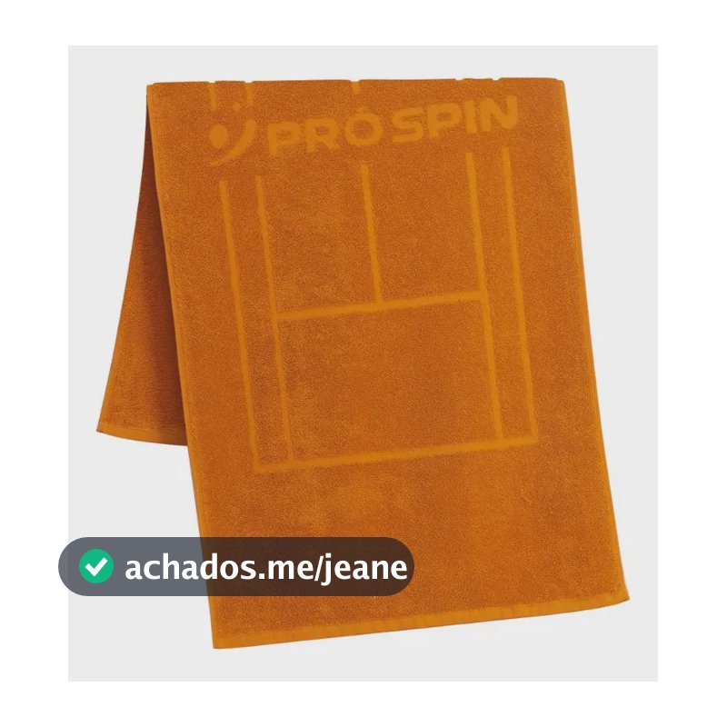 Toalha Pró Spin Quadra De Tênis Laranja - Buddemeyer Laranja