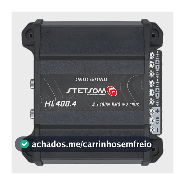 Stetsom High Line Hl400.4_2 Ohms Preto Preto
