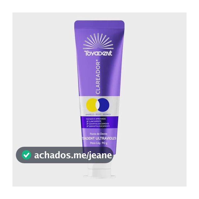 Creme Dental Clareadora Com Fluor Correção 90g