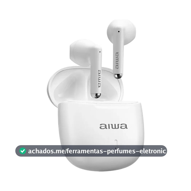 Fone De Ouvido AWS-EB-05-W Earbud Branco Aiwa Bivolt Branco