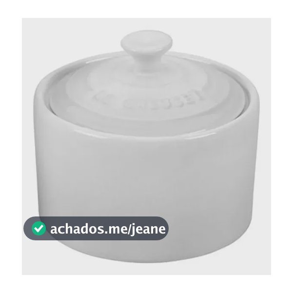 Açucareiro Pote Condimentos Com Tampa 300ml Le Creuset Branco
