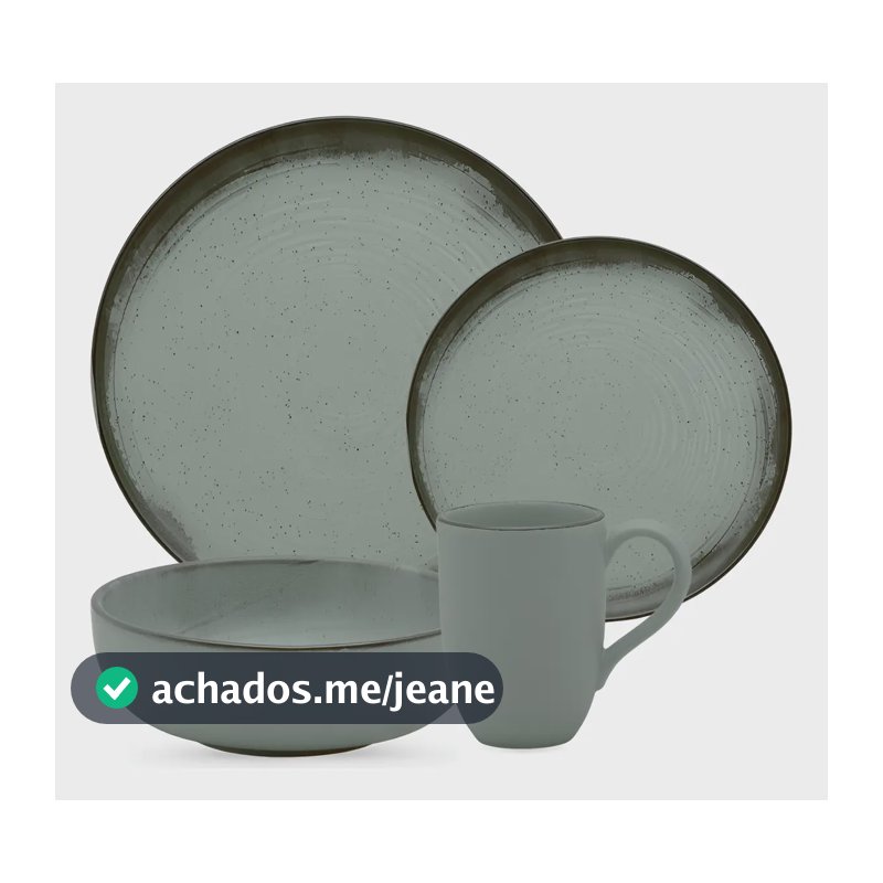 Aparelho De Jantar E Lanche 16 Peças Oxford Flat Pacífico