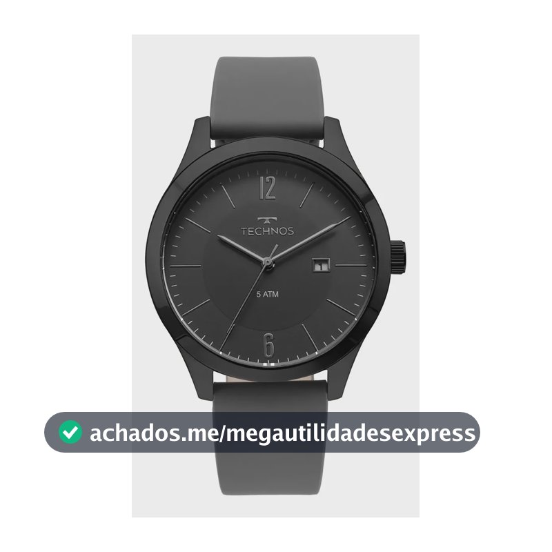 Relógio Masculino Technos Steel Cinza