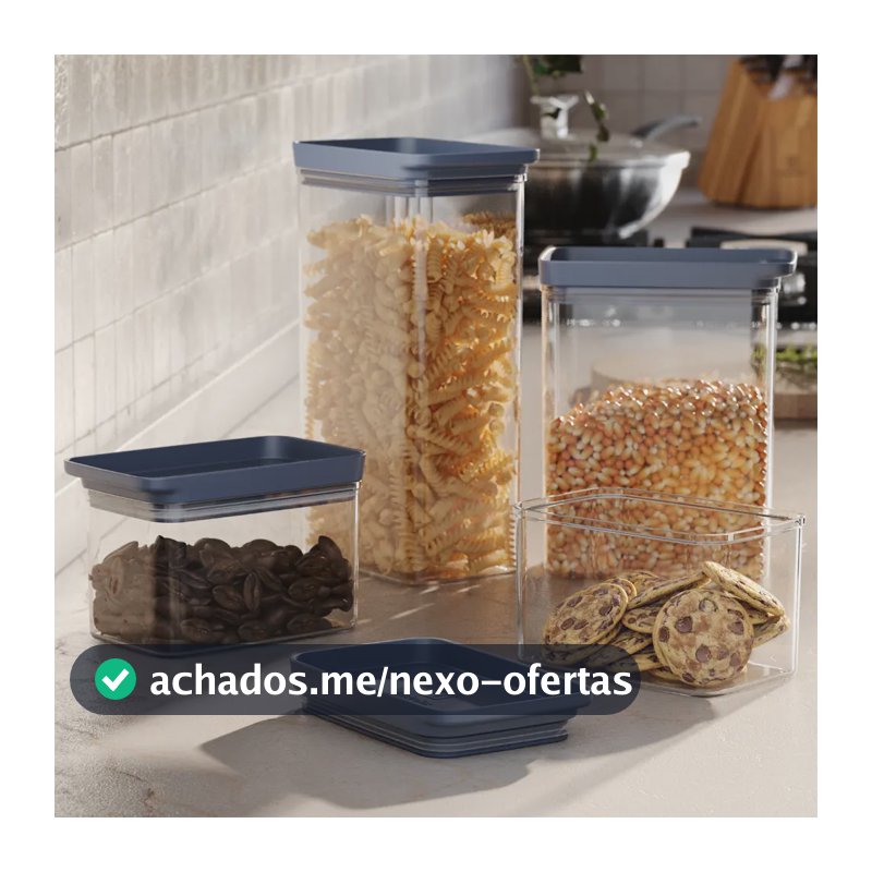 Potes Herméticos e Organizadores de Geladeira - Electrolux - Kit 6