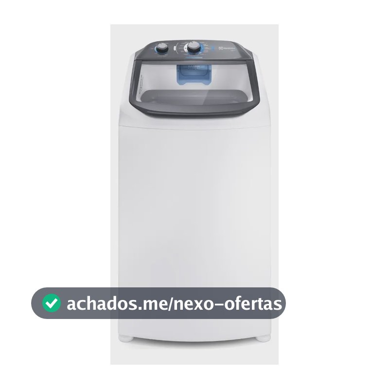 Máquina De Lavar Electrolux Efficient 13kg Auto Cesto Inox Branco