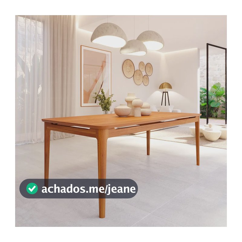 Mesa De Jantar 8 Lugares 210cm Miriti Cabecasa