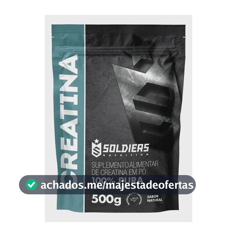 Creatina 500g Suplemento Em Pó 100% Pura Soldiers Nutrition Natural
