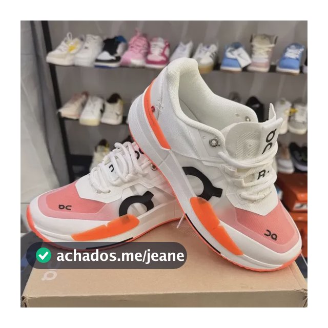 Tênis On Cloud Roger Pro 2 Branco E Laranja Para Padel Branco Lisa 38