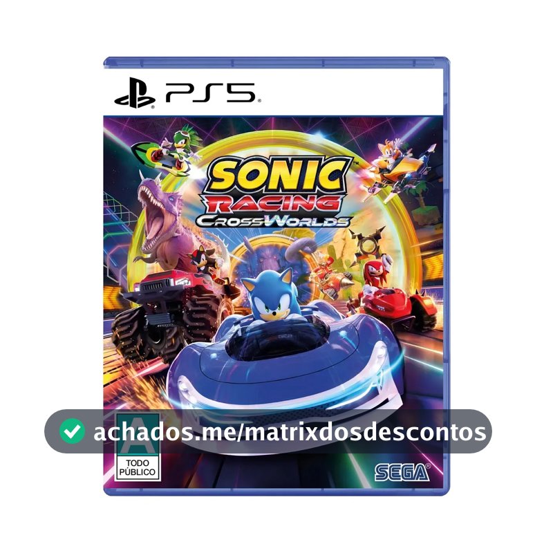 Jogo Sonic Racing Crossworlds Launch Edition Ps5 Fisico