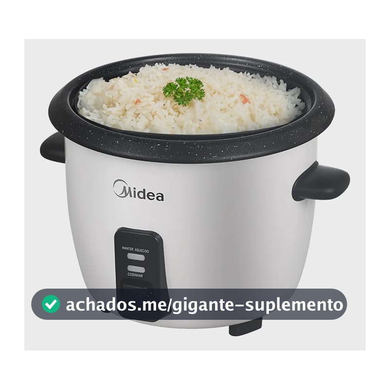 Panela De Arroz Elétrica Midea 7 Xícaras Cozimento Á Vapor Com Tampa De Vidro