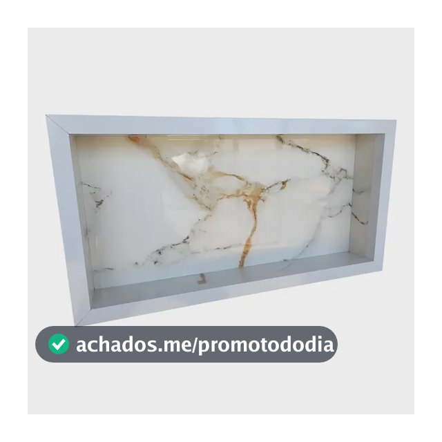 Nicho Porcelanato Banheiro Branco Porta Shampoo Prateleira
