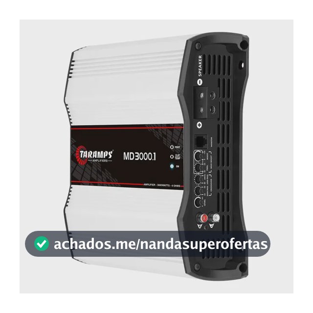 Modulo Taramps Md 3000.1 4 Ohms Branco