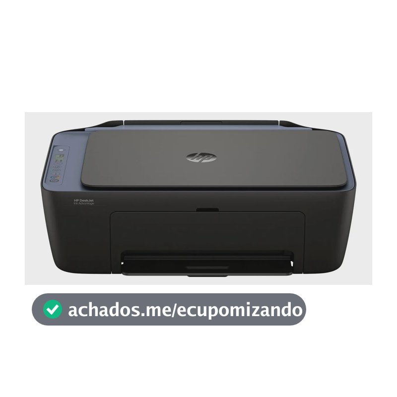 Impressora Multifuncional Hp Deskjet Ink Advantage 2975 Colorida 1 Usb 2.0 De Alta Velocidade Wi-fi De Banda Dupla - 100 A 240 Vca - Aj4y4a#ak4 Preto 127/220v
