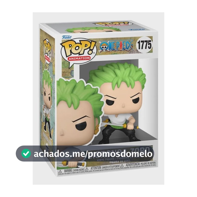 Boneco Funko Pop! One Piece - Zoro Com Duas Espadas