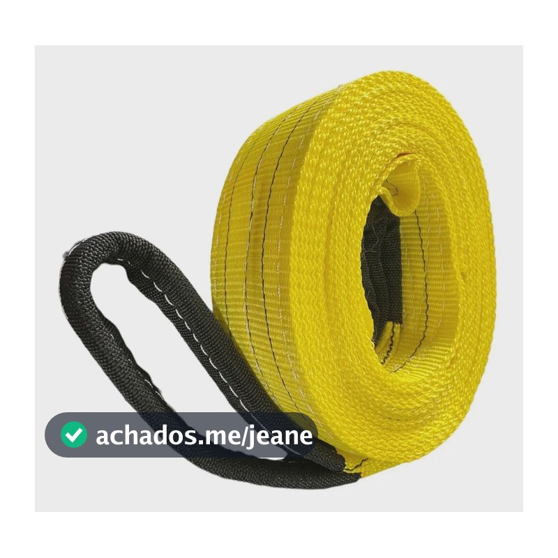 Cinta Fita 4x4 Reboque Guincho 20 Toneladas X 5 Metros Amarelo