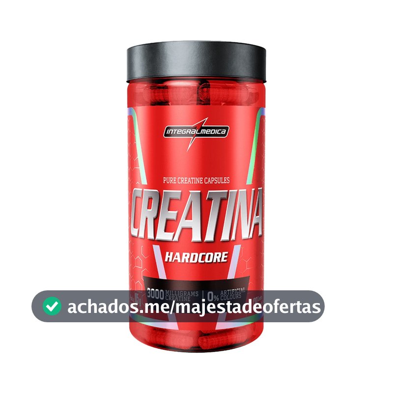 Creatina Integralmédica Hardcore em cápsula Sem sabor x 105g de 120 un
