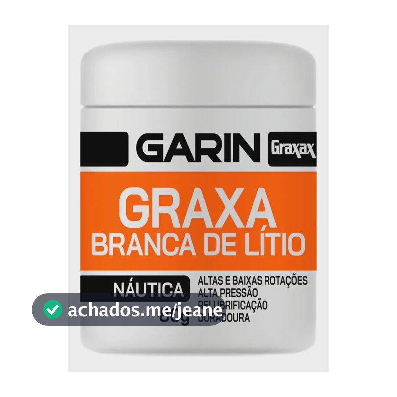 Graxa Branca De Lítio Náutica Profissional Garin 80g