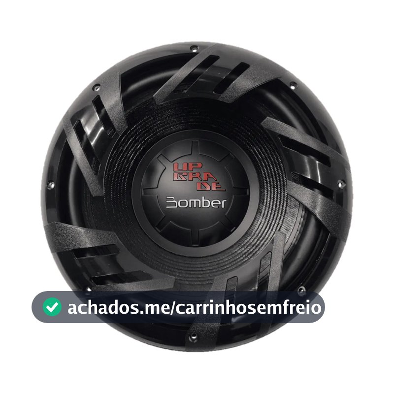 Subwoofer Bomber Upgrade 12 C/ 350w Rms 4 Ohms Up Grade Cor Preto