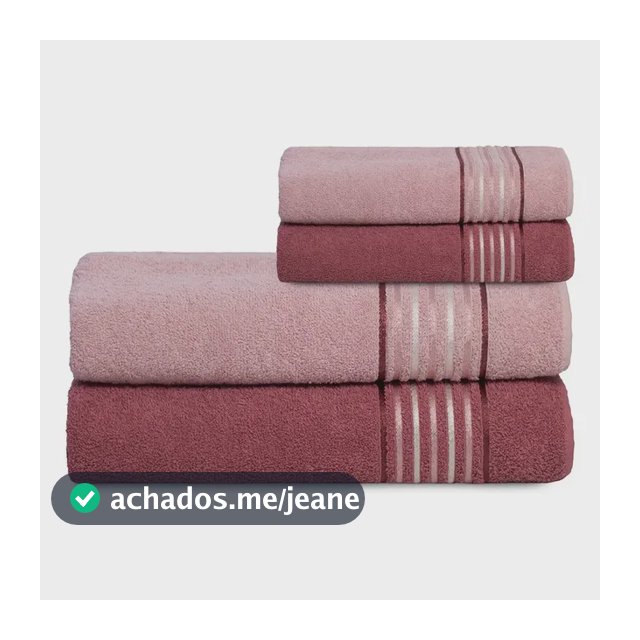 Jogo Toalha Banho Banhão Vitta 4pçs 400g Algodão Camesa