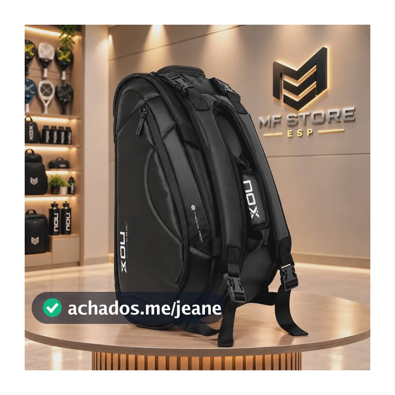 Raqueteira Nox Pro Series Preta Preto