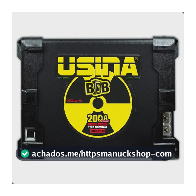 Fonte Carregador Usina Bob 200 Amperes Bivolt Dynamic Cor Preto