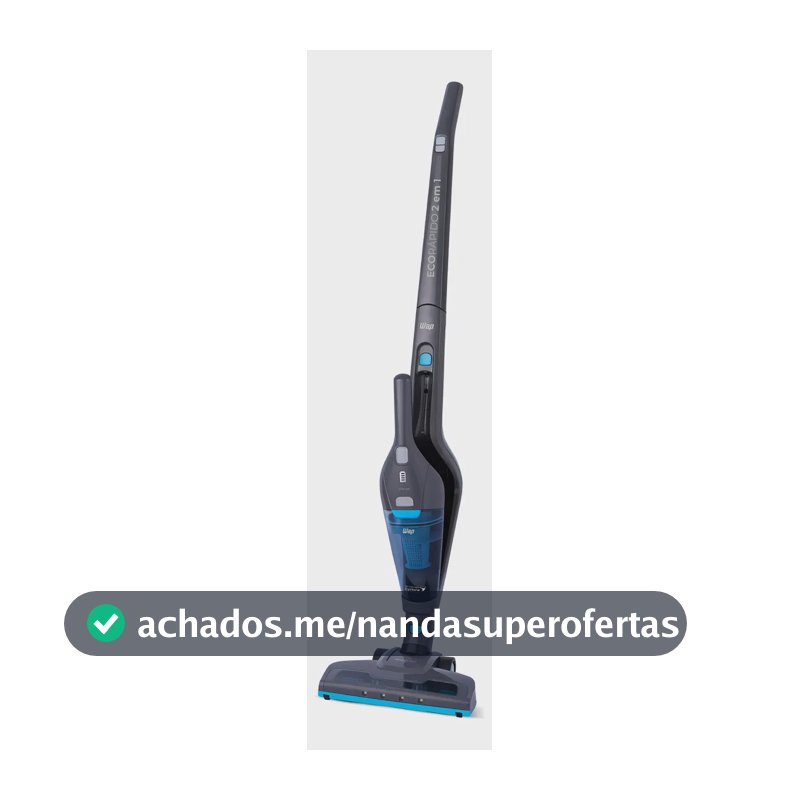 Aspirador de Pó Portátil WAP Eco Rápido com Iluminação Led Vertical 2 velocidades