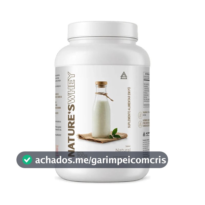 Whey Protein Concentrada Natural 900g Nature’s Nutrition Labs Sem Aditivos